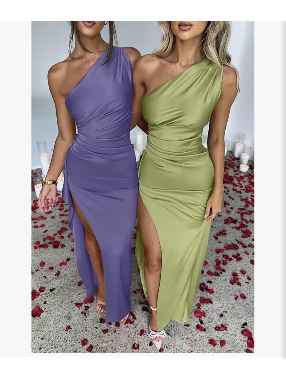 Viral OYS One Shoulder Formal Maxi Dress - Picture 3 of 4